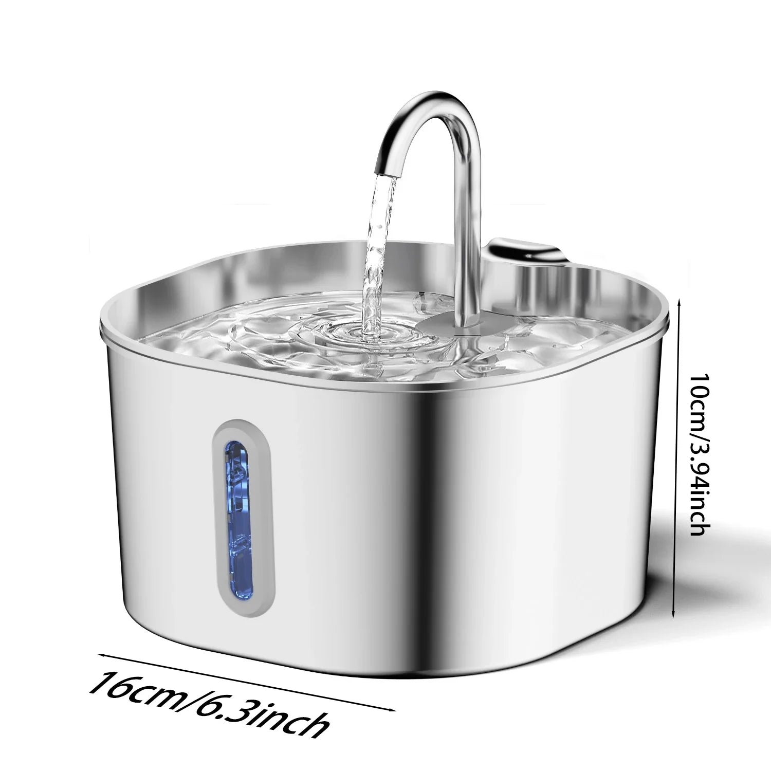 PetLumo™ Stainless Steel Cat & Dog Water Fountain